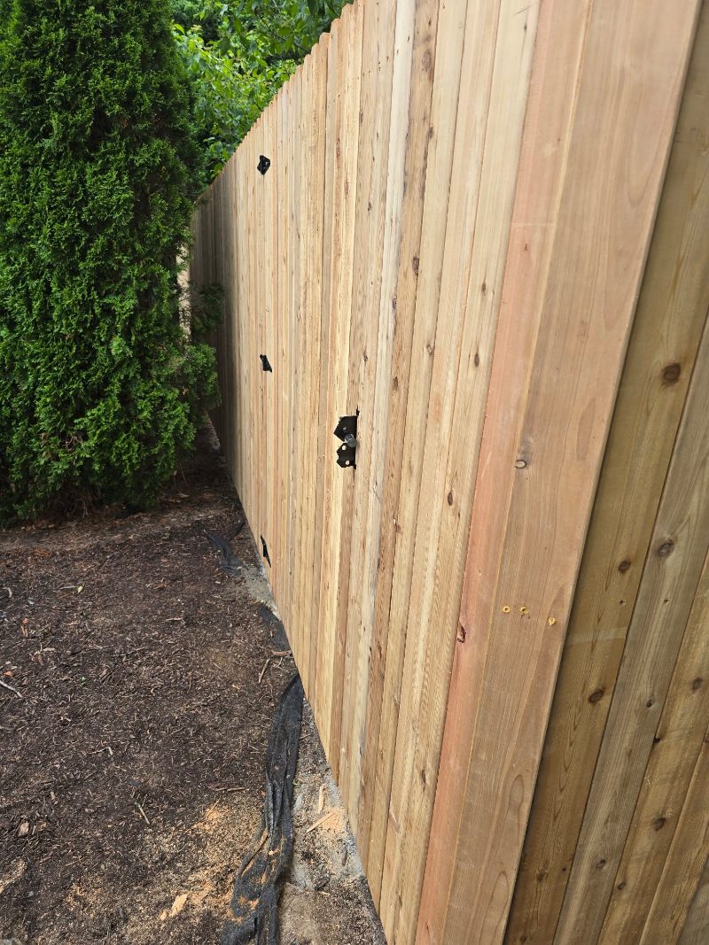 Cedar Fence in Methuen